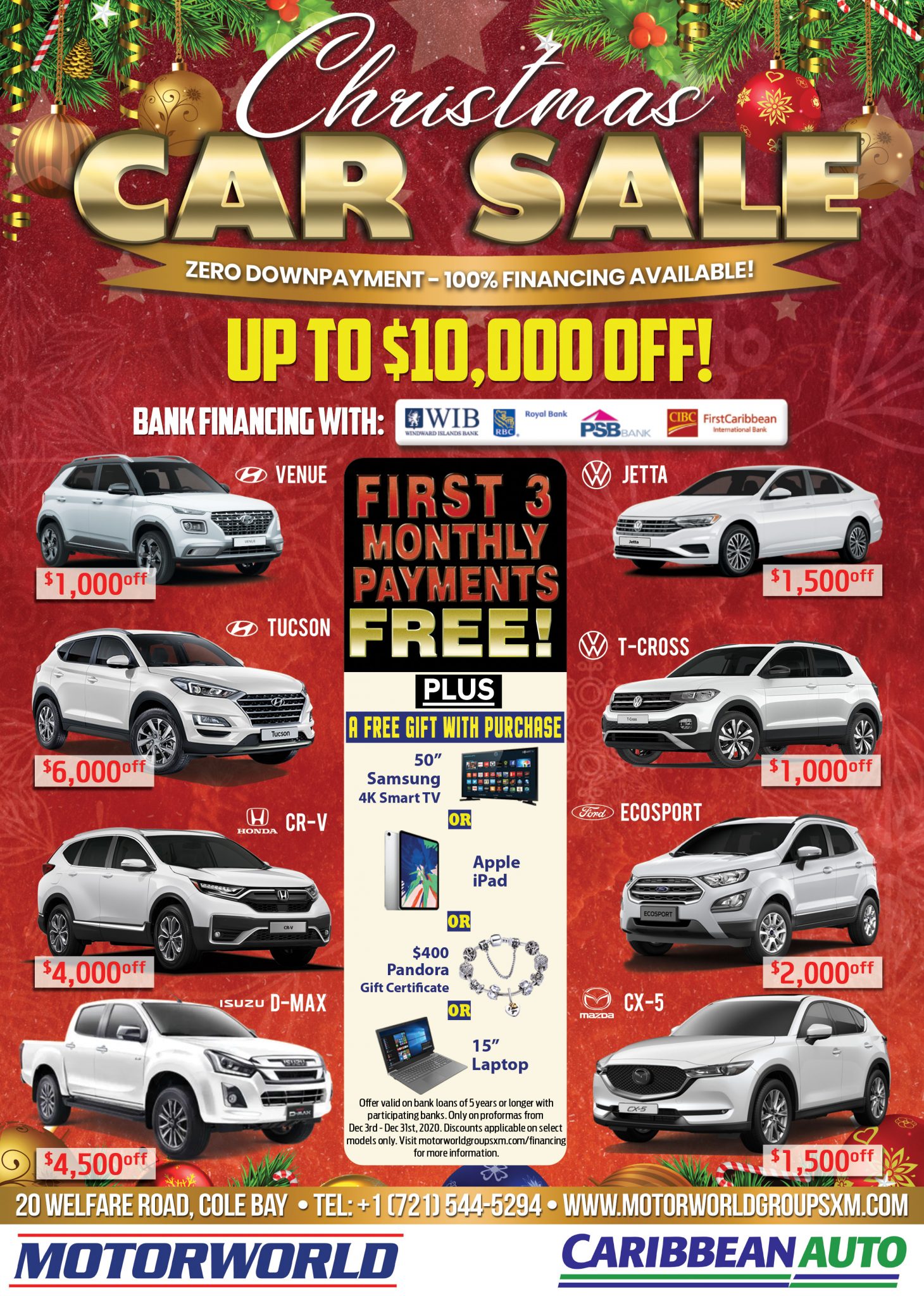 Specials Motorworld Group St. Maarten / St. Martin